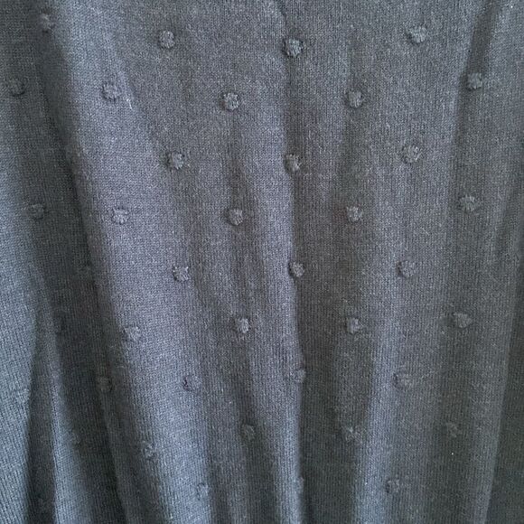 Fat Face Sarah Skater Navy Knit Long Puffy Sleeves Dress Academia Grannycore - Picture 8 of 8